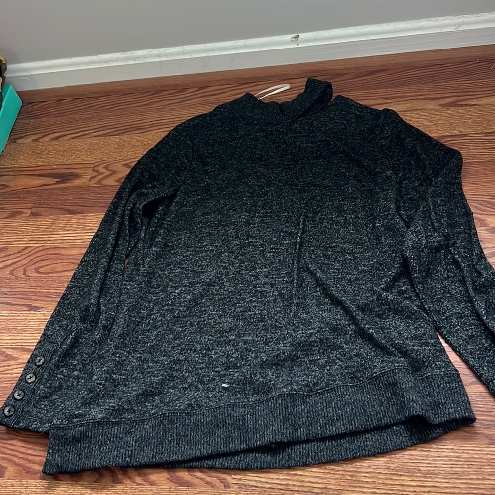 Democracy black sweater